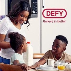 Mom, son and daughter at breakfast table