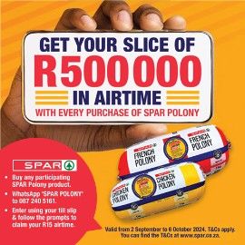 Get your slice of R500 000 with Spar Polony